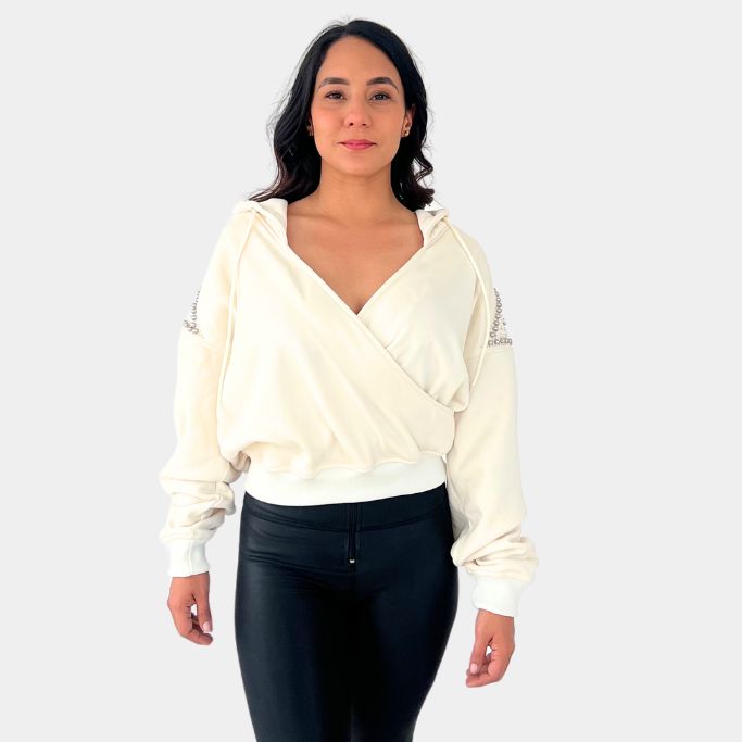 Hoodie Beige "Gleam Couture" (copia)