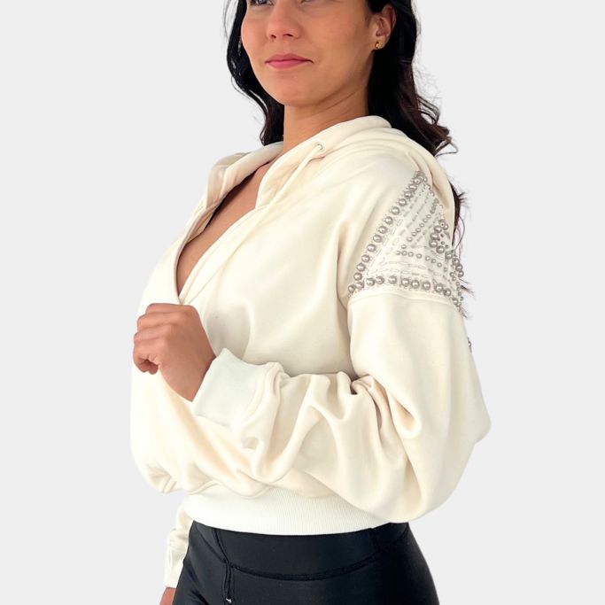 Hoodie Beige "Gleam Couture" (copia)