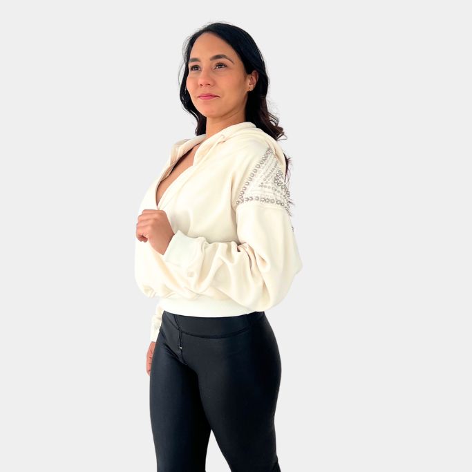 Hoodie Beige "Gleam Couture" (copia)