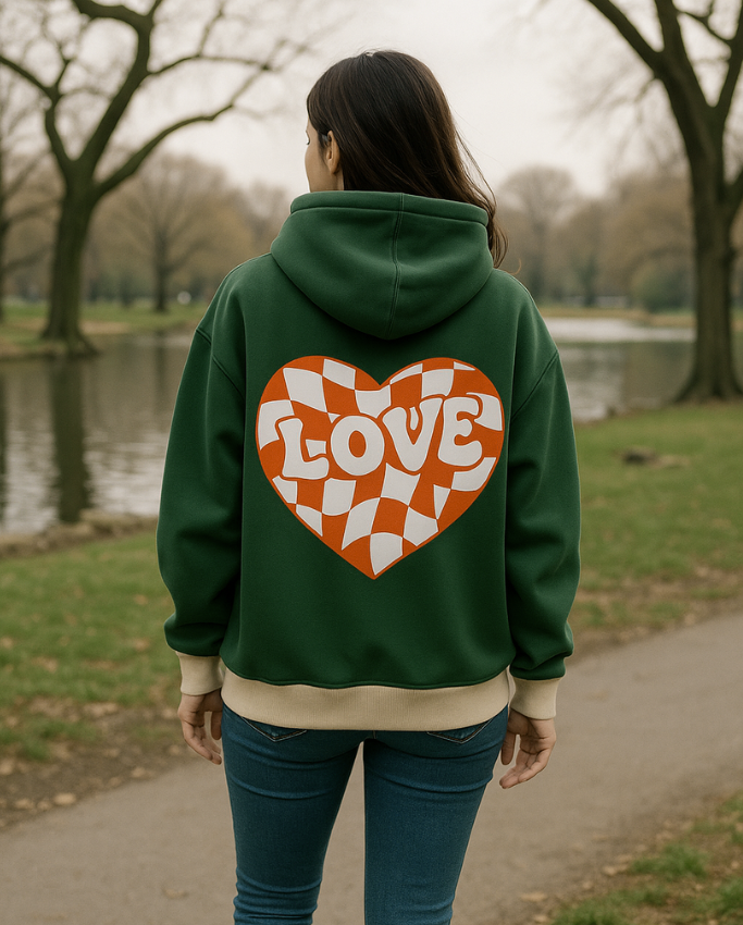 Hoodie Oversize Corazón LOVE