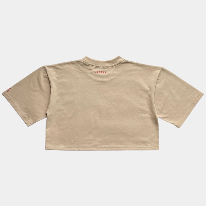 Croptop Oversize Beige – Lebrel painted heart