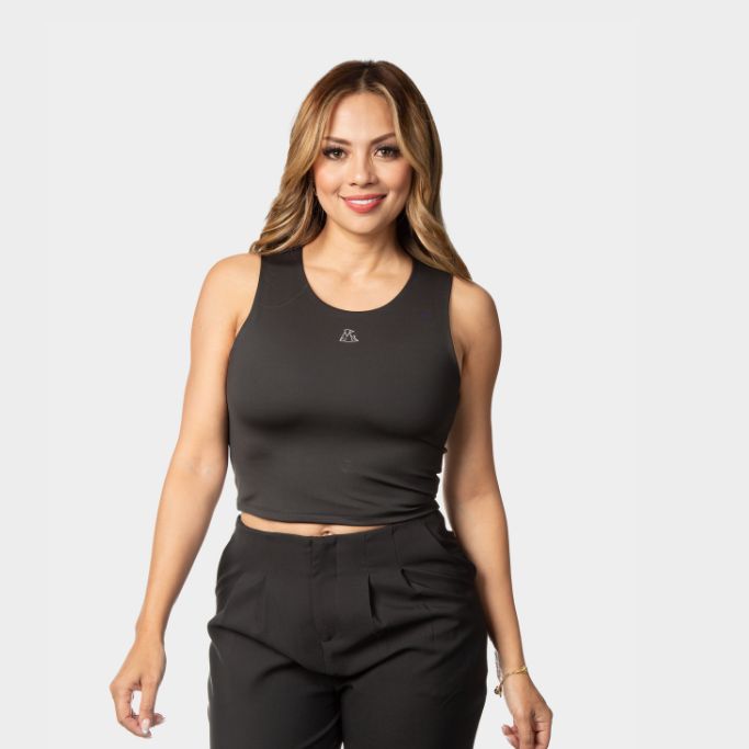 Tank Top Básico de Lycra Negro Lebrel