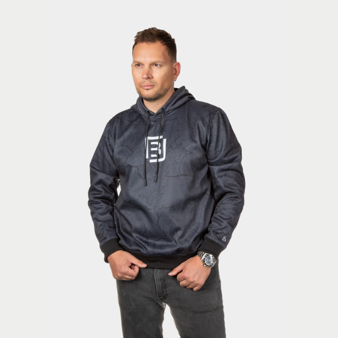 Hoodie – Textura negro