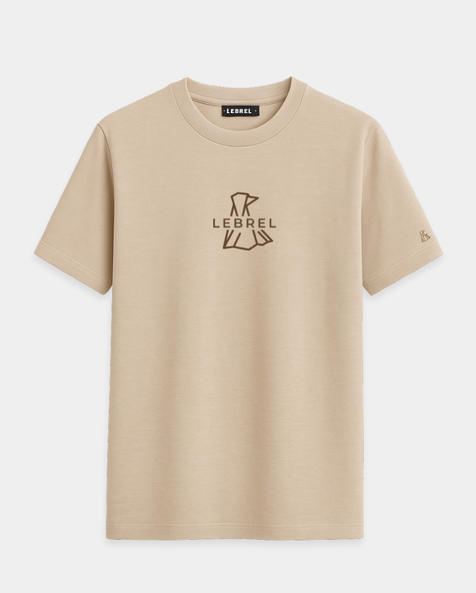 Camiseta Hombre Oversize – Caramel Emblem Lebrel