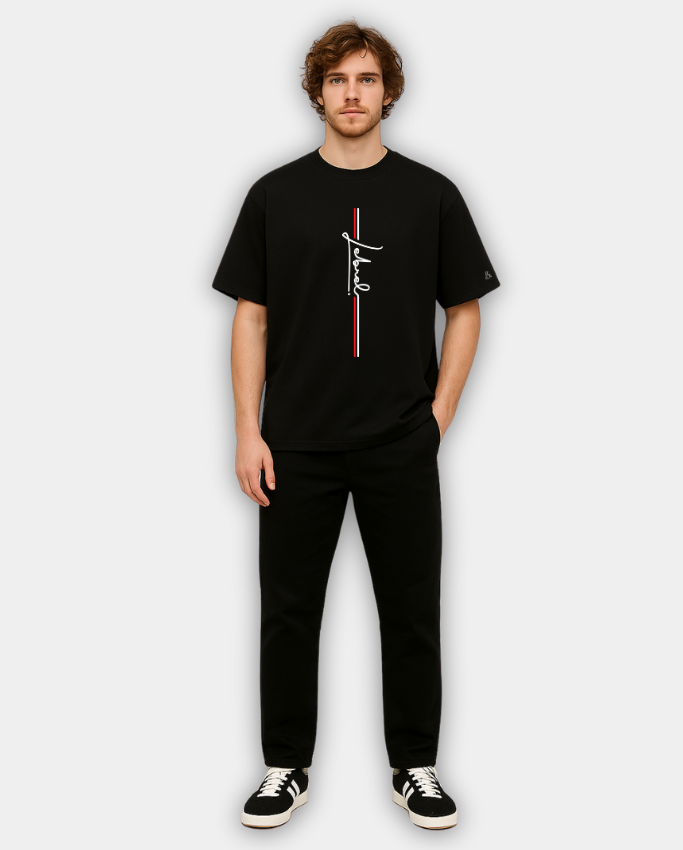 Camiseta Hombre Oversize – Black Edition Lebrel