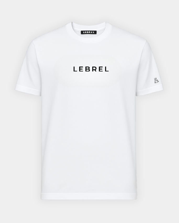 Camiseta Hombre Oversize Blanca – Diseño Monograma de Lebrel