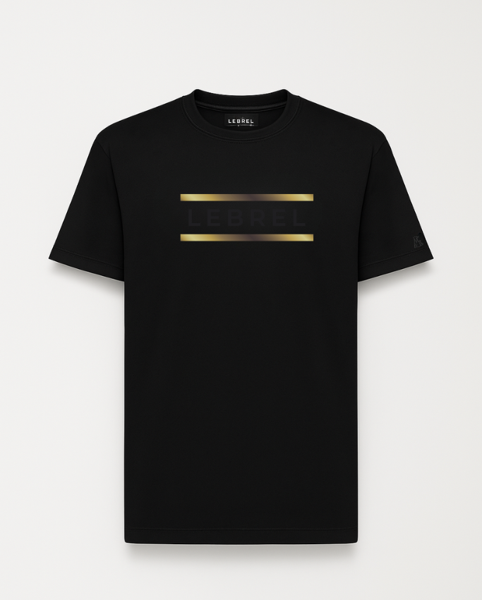 Camiseta Hombre Oversize – Black Gold Lebrel