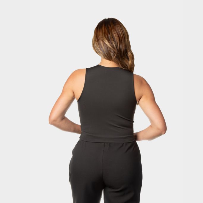 Tank Top Básico de Lycra Negro Lebrel