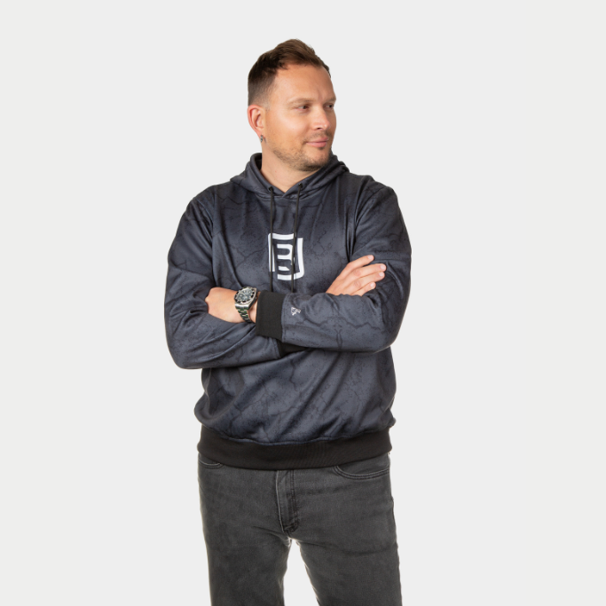 Hoodie – Textura negro