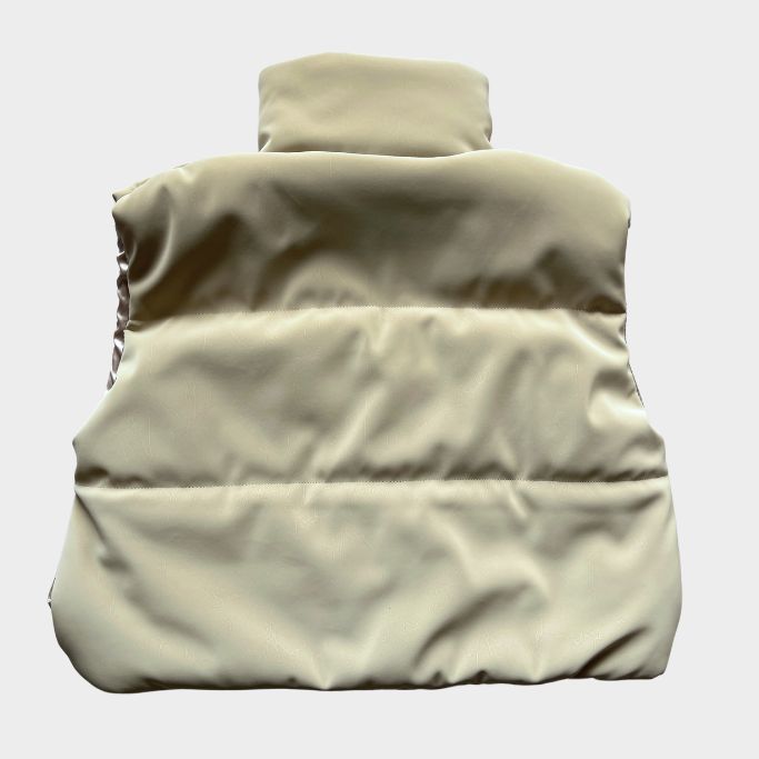 Chaleco Beige con textura