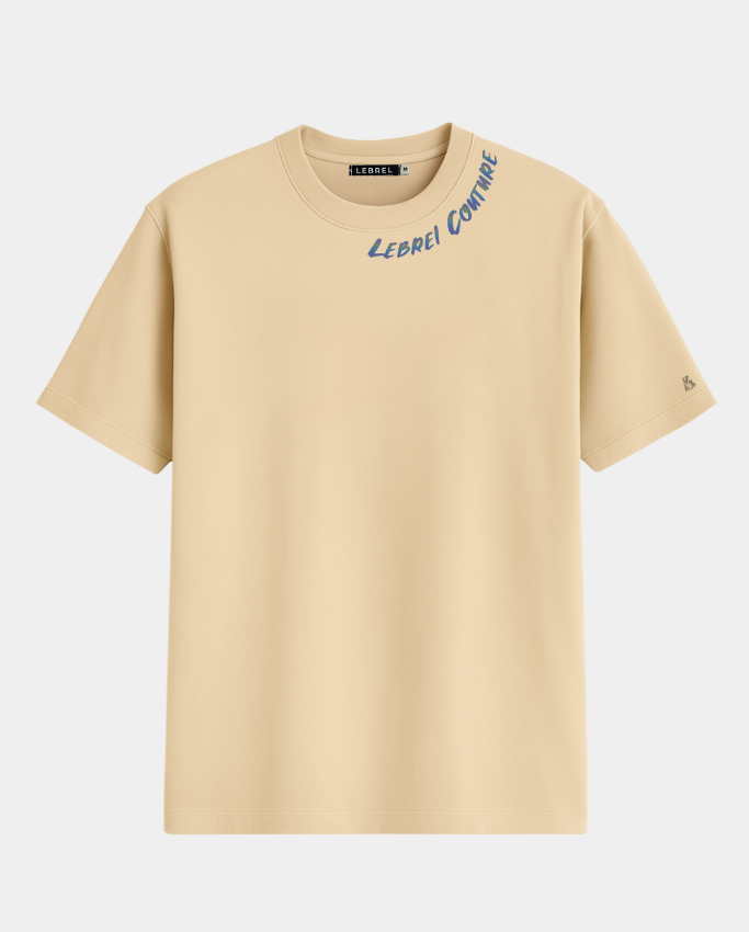Camiseta Oversize Beige – Lebrel Couture Reflectivo