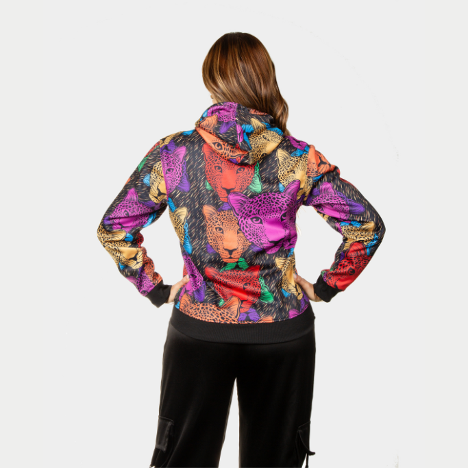 Hoodie de Leopardos de colores