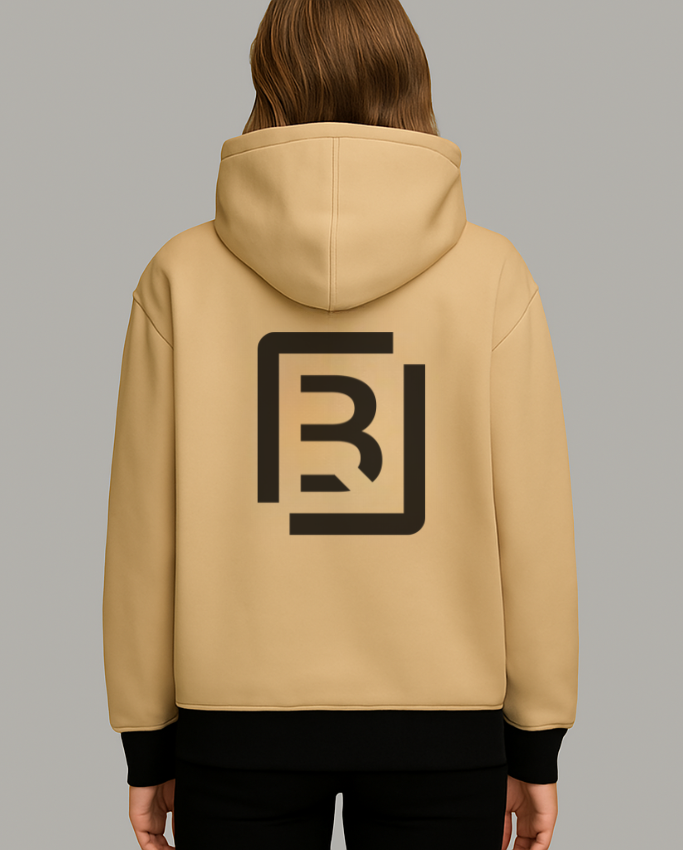Hoodie unisex oversize Beige
