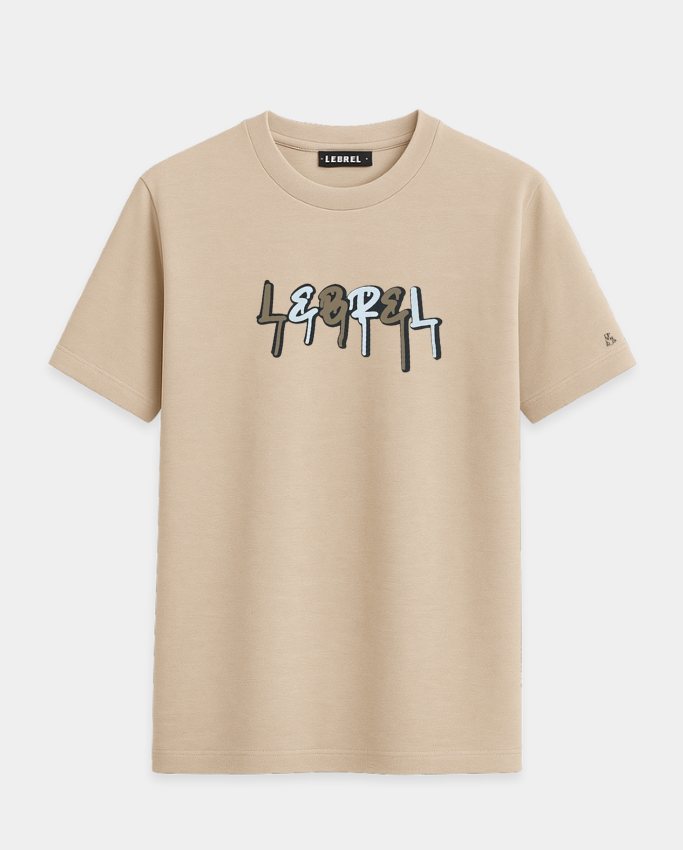 Camiseta Hombre Clásica Crema – Painting Lebrel