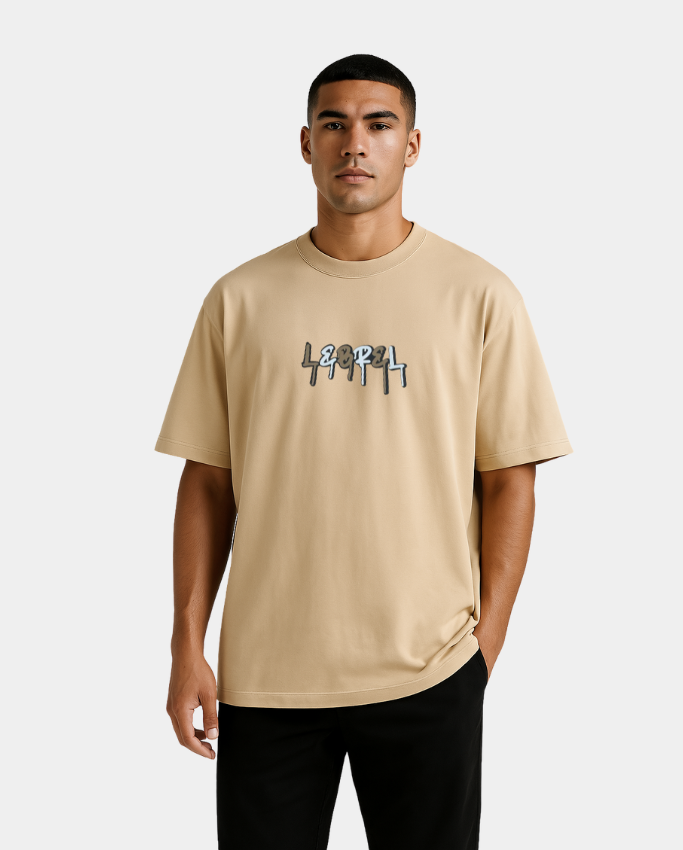 Camiseta Hombre Clásica Crema – Painting Lebrel