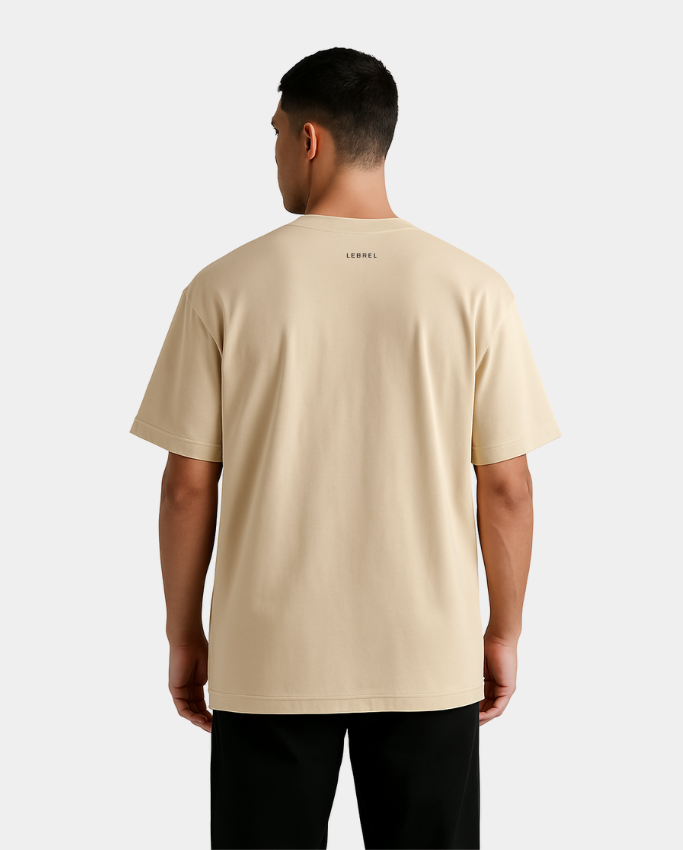 Camiseta Hombre Clásica Crema – Painting Lebrel