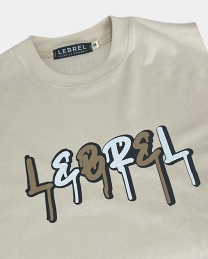 Camiseta Hombre Clásica Crema – Painting Lebrel