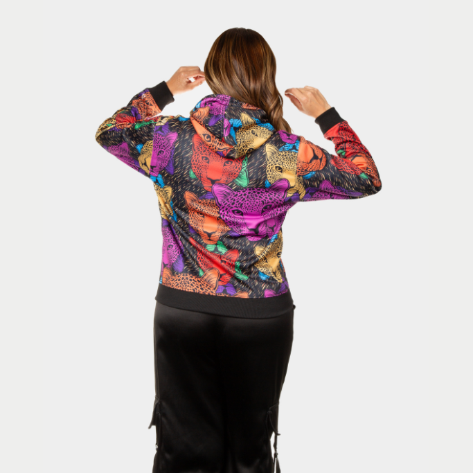 Hoodie de Leopardos de colores