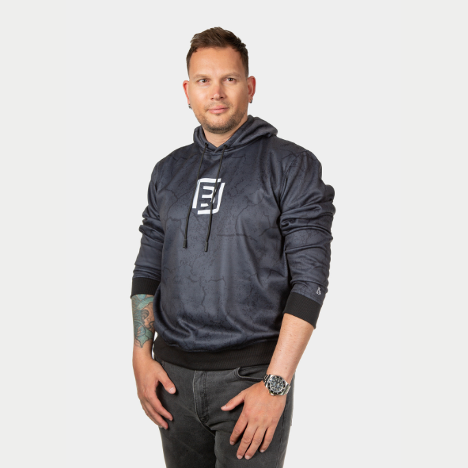 Hoodie – Textura negro