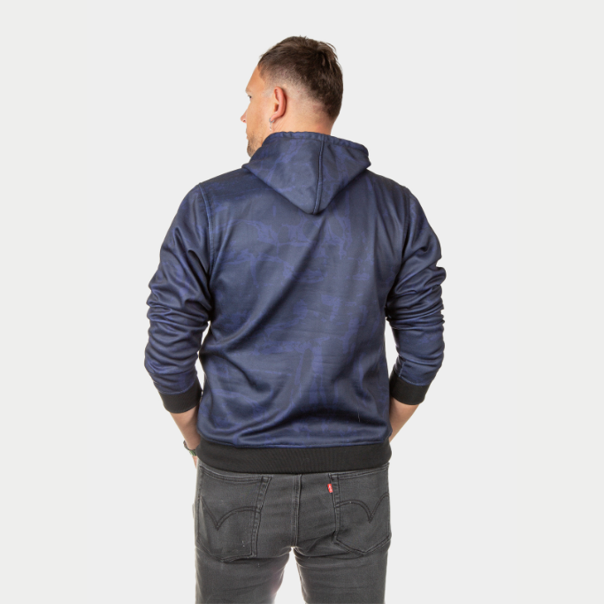 Hoodie – Textura Azul Lebrel