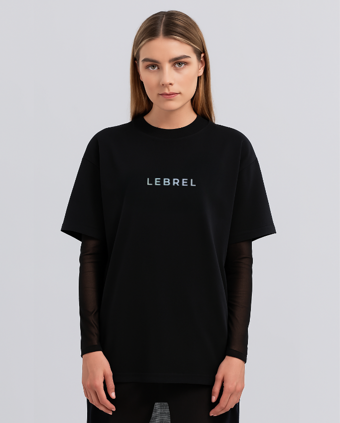 Camiseta Oversize Negra – LEBREL Reflectivo