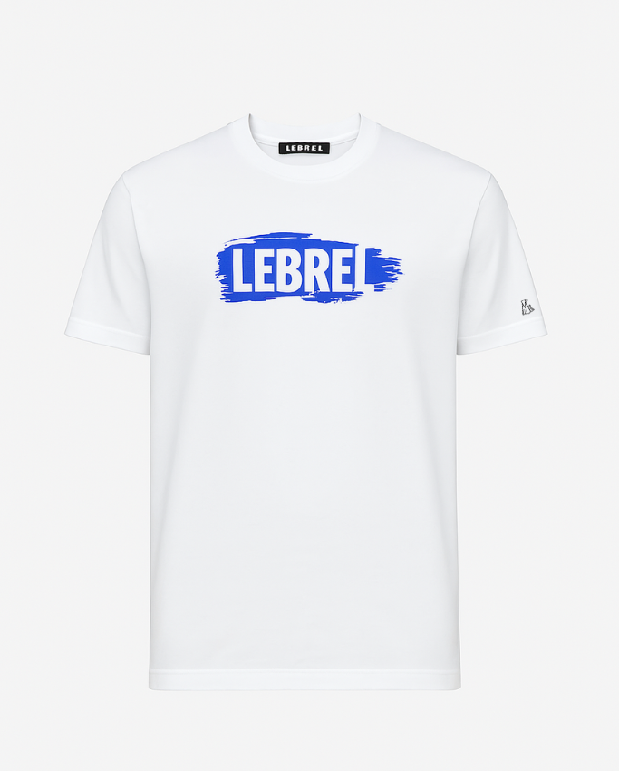 Camiseta Unisex Oversize Blanca – Blue Paint