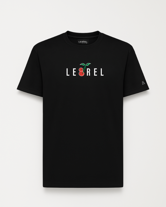 Camiseta Oversize Negra – Lebrel Cherry Beat