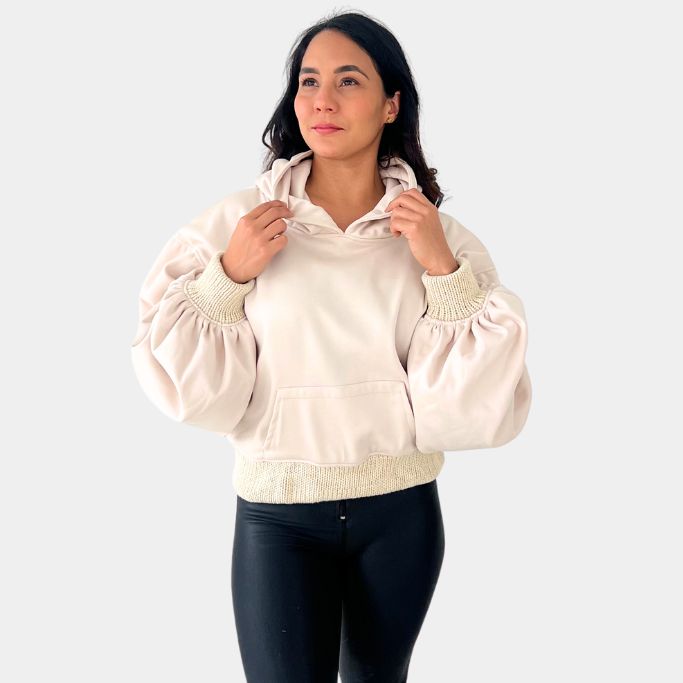 Hoodie Beige "Artesan Luxe"
