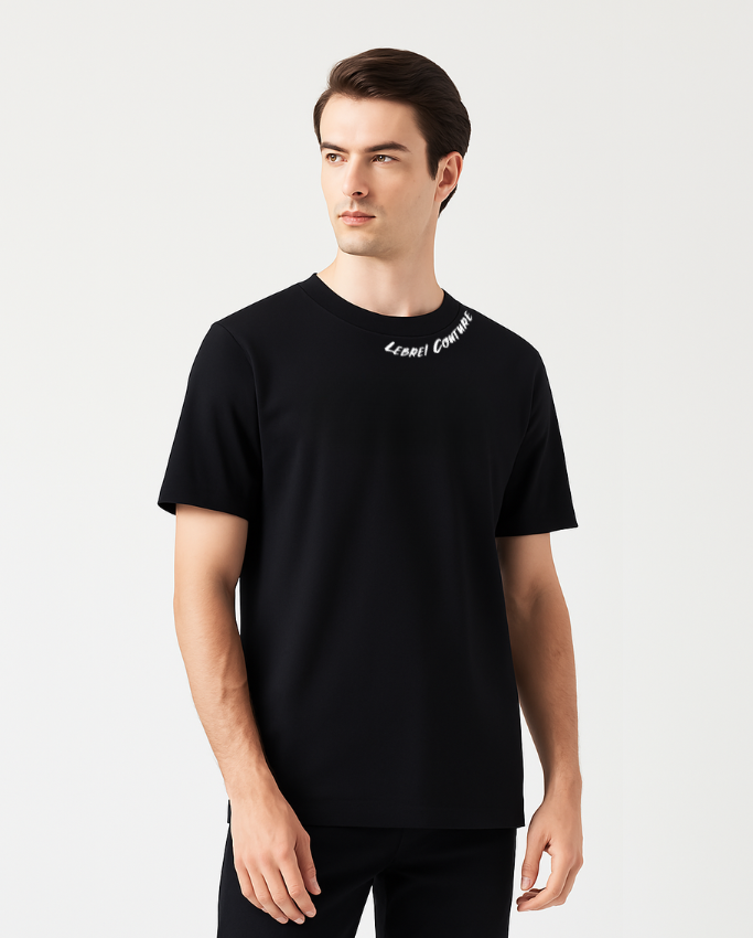 Camiseta Hombre Oversize negra – LEBREL COUTURE