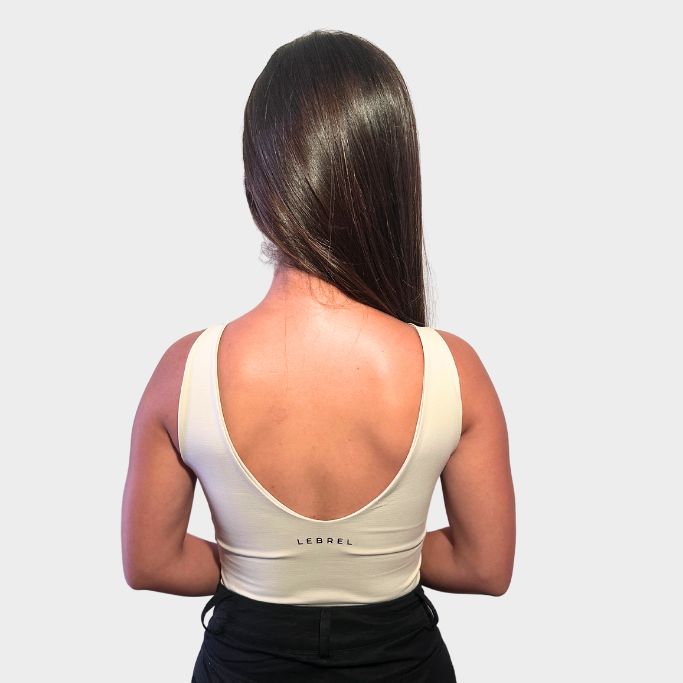 Body en Lycra escote en V Mocha
