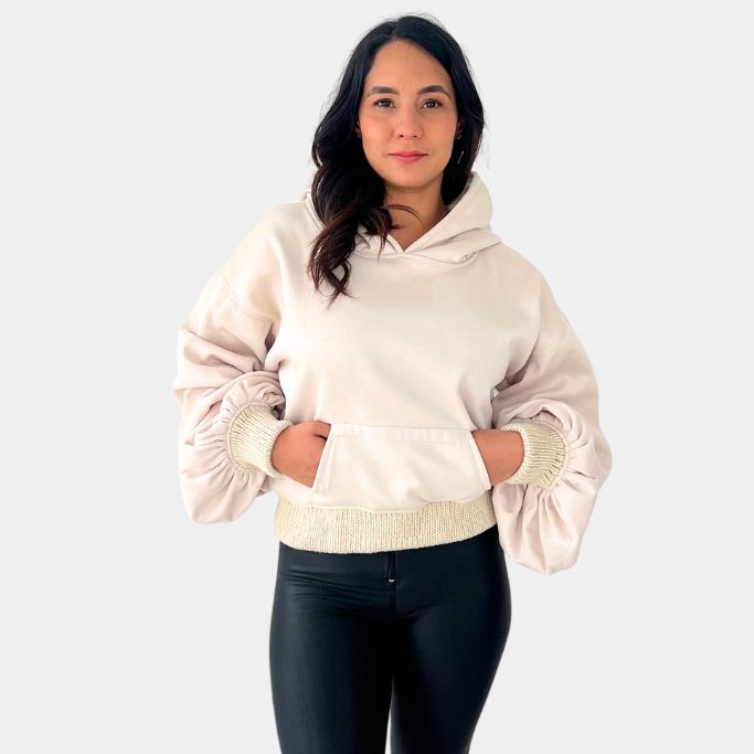 Hoodie Beige "Artesan Luxe"