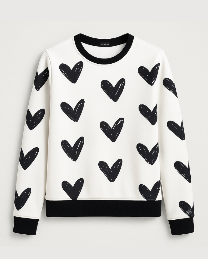 Sweater con corazones