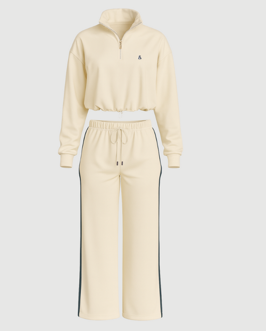 Set Lujo Deportivo Mujer Crema