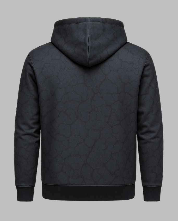 Hoodie – Textura negro Fuego