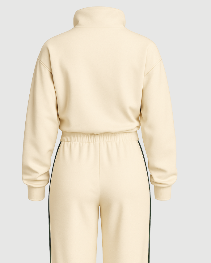 Set Lujo Deportivo Mujer Crema