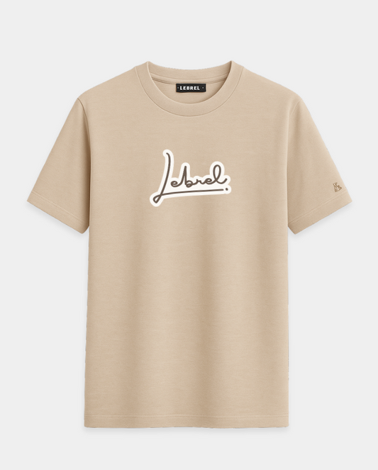 Camiseta Hombre Oversize – Iconic Cream Lebrel
