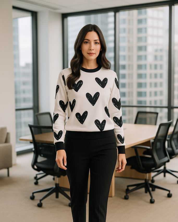 Sweater con corazones
