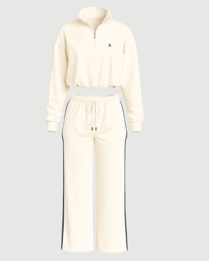 Set Lujo Deportivo Mujer Blanco hueso