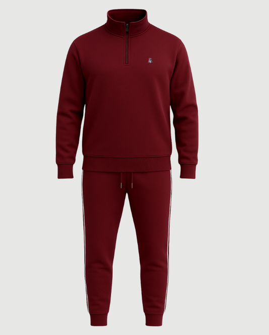 Set Navy Club by LEBREL  Hombre - Vinotinto
