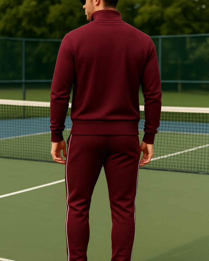 Set Navy Club by LEBREL  Hombre - Vinotinto