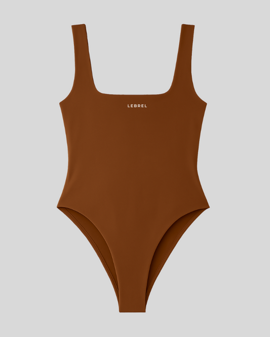 Body Lycra Escote cuadrado Mocha