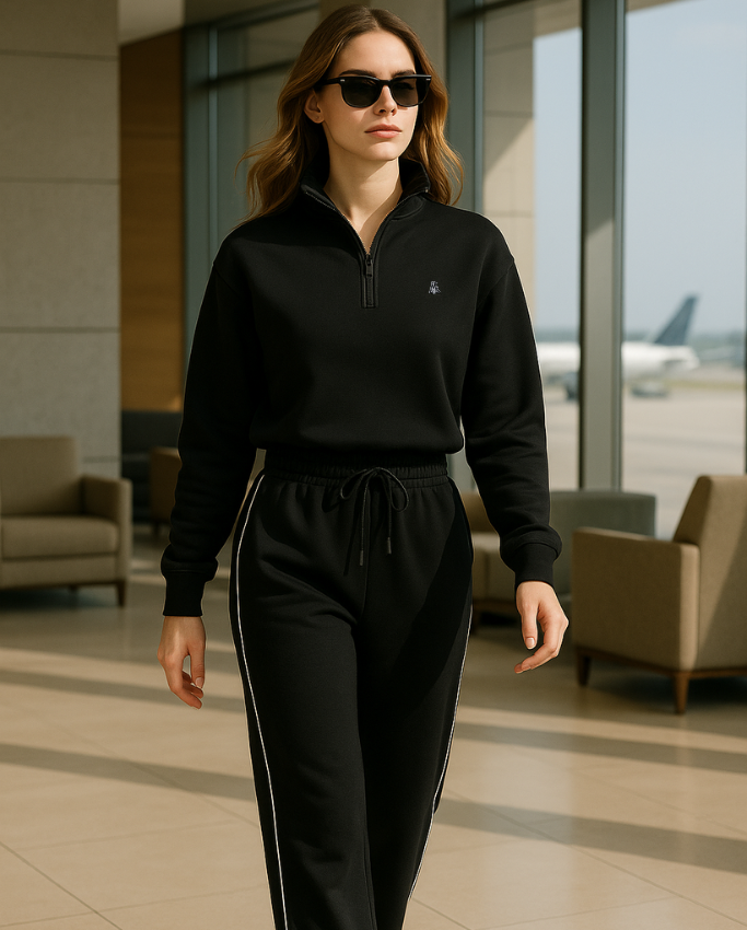 Set Lujo Deportivo Mujer Negro