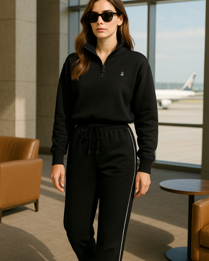 Set Lujo Deportivo Mujer Negro