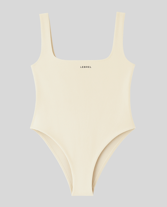 Body Lycra Escote cuadrado Habano
