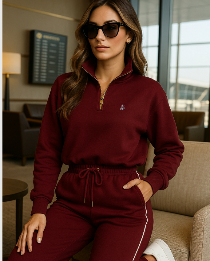 Set Lujo Deportivo Mujer Vinotinto