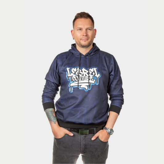 Hoodie – Textura Azul Lebrel