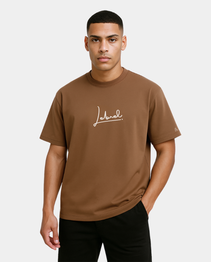 Camiseta Hombre Oversize – Essenza Mocha