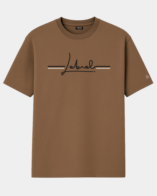 Camiseta Hombre Oversize – Mocha Trace Lebrel